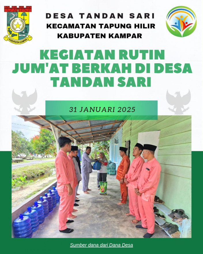 JUMAT BERKAH, PEMERINTAHAN DESA TANDAN SARI BERBAGI SEMBAKO