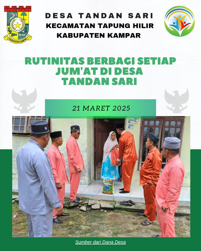 Rutinitas Berbagi Setiap Jumat di Desa Tandan Sari, Jum'at Berkah